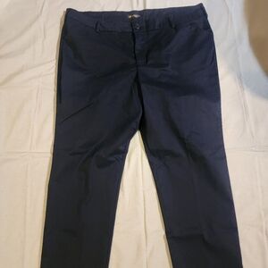 Lee Men's Navy Blue Trousers